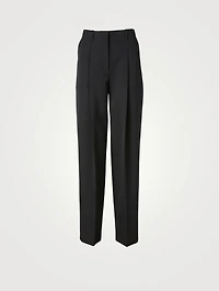 Jayda Wool High-Waisted Pants
