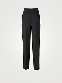 Jayda Wool High-Waisted Pants