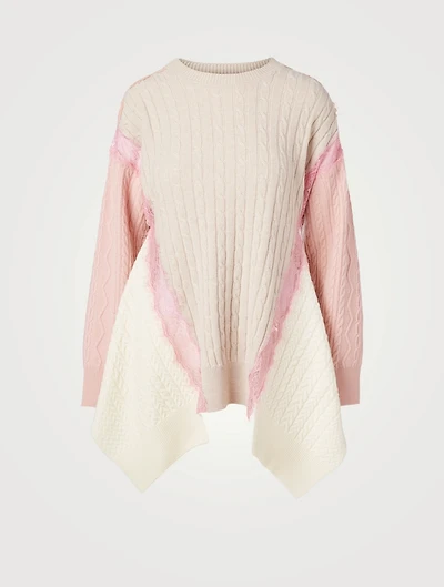 Wool Oversized Cable-Knit Sweater