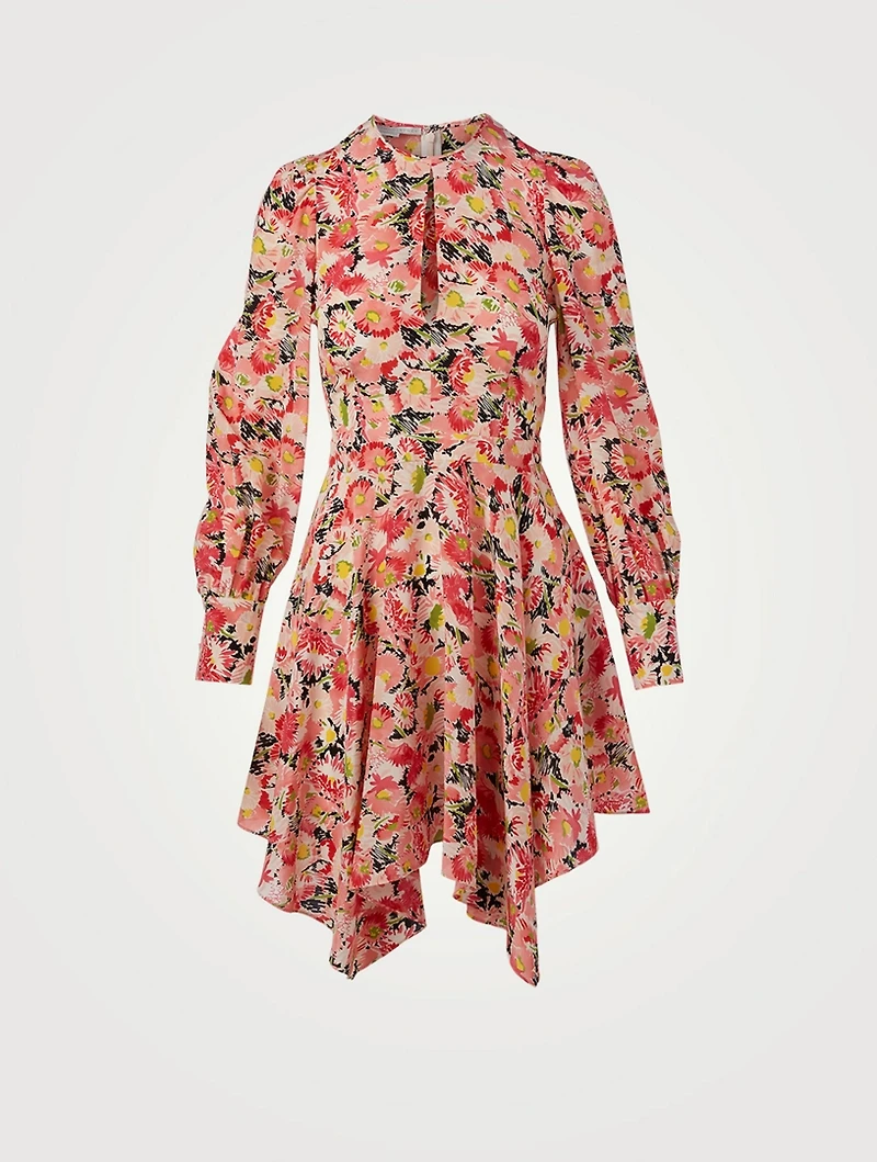 Felicity Silk Mini Dress Floral Print