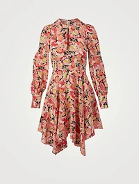 Felicity Silk Mini Dress Floral Print