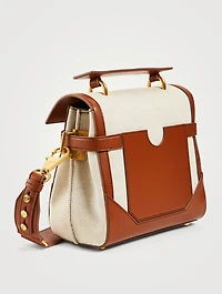 B-Buzz 23 Canvas Top Handle Bag With Logo