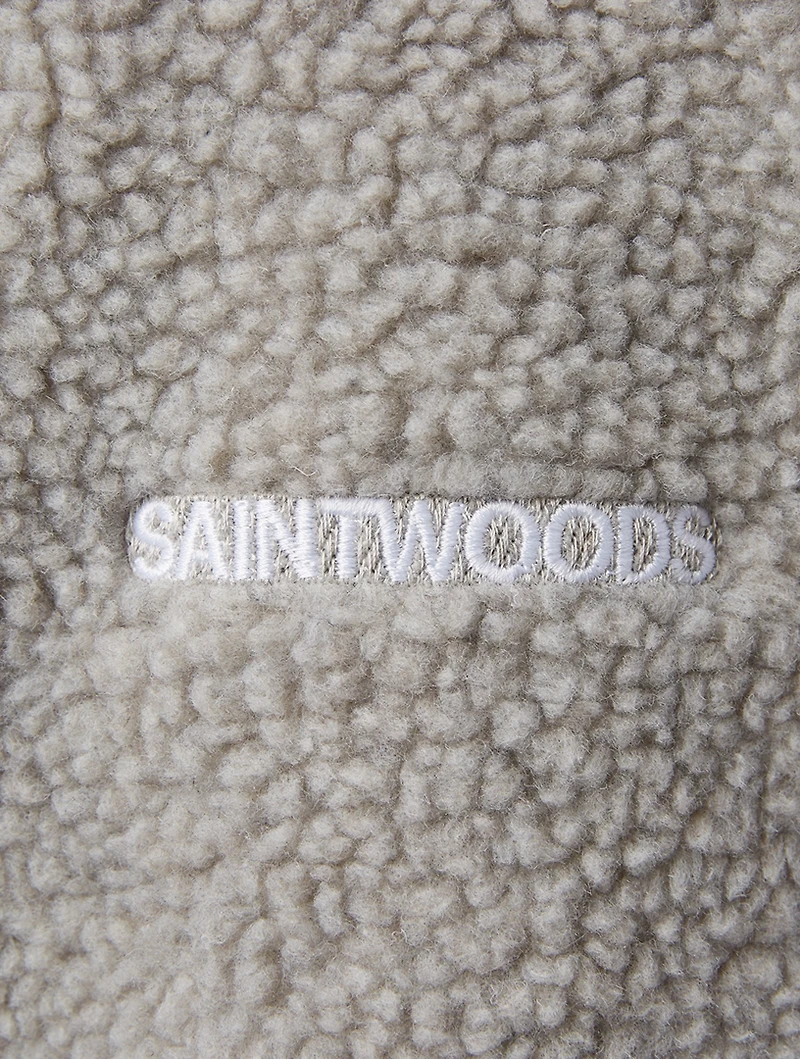 Sherpa Fleece Logo Hoodie