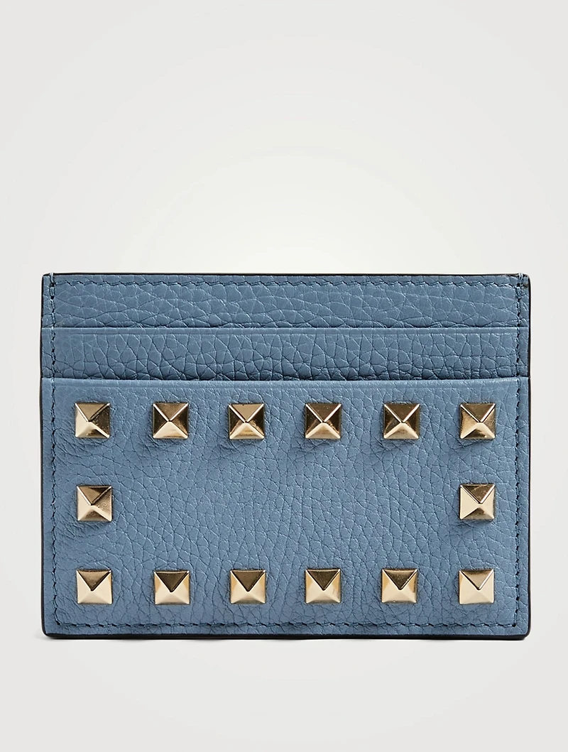 Rockstud Leather Card Holder