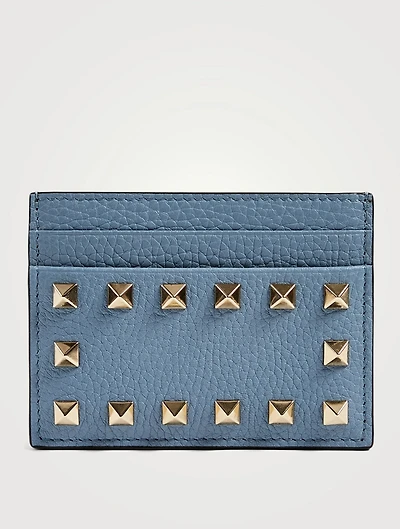 Rockstud Leather Card Holder