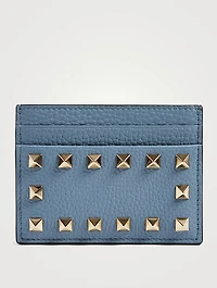 Rockstud Leather Card Holder