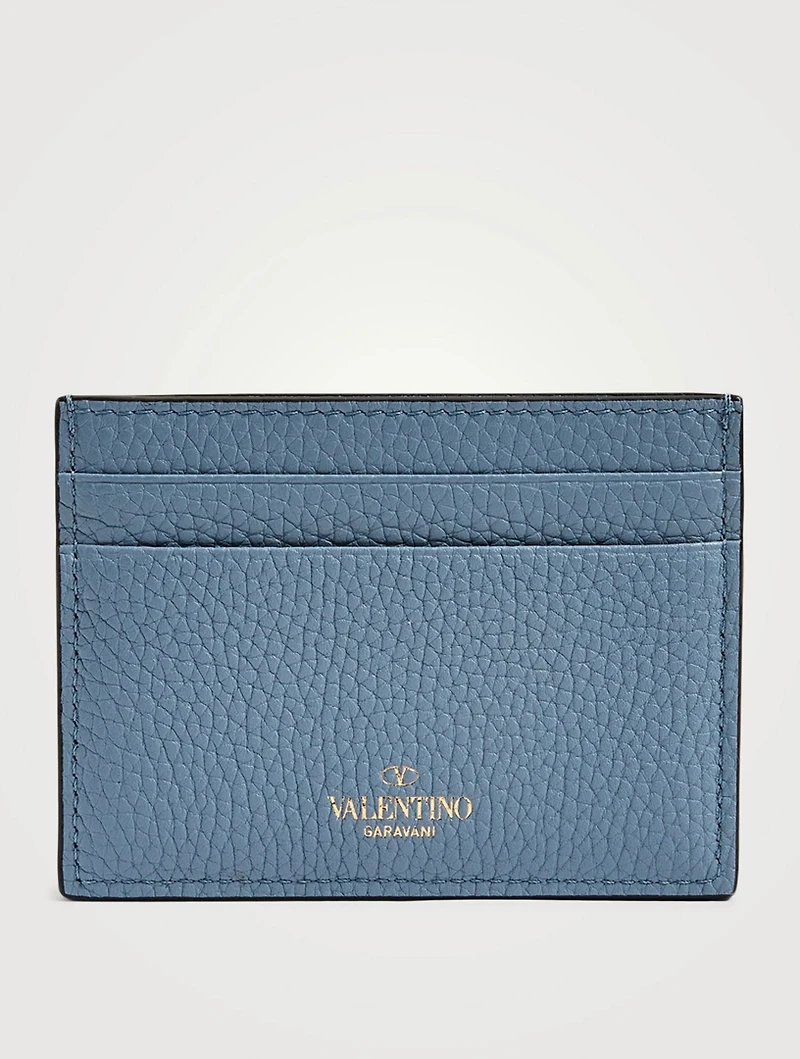 Rockstud Leather Card Holder