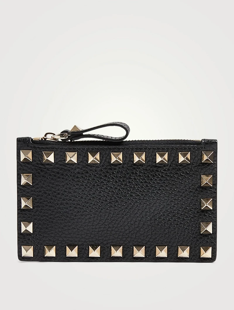 Rockstud Leather Coin Purse