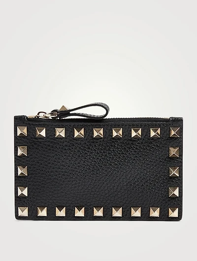 Rockstud Leather Coin Purse