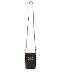 Rockstud Leather Crossbody Phone Case Bag