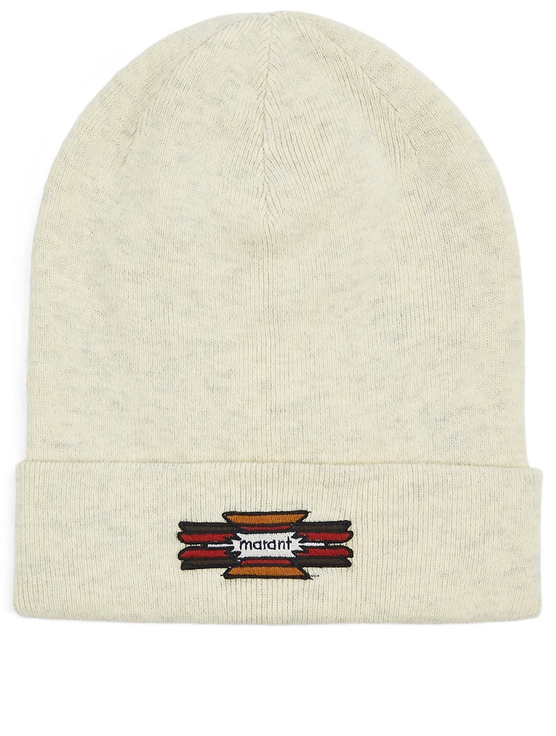 Cotton And Wool Toque With Logo
