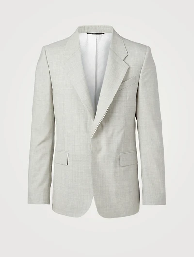 Wool Notch-Lapel Jacket