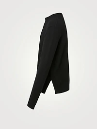 Cashmere Sweater With Refracted Embroidery