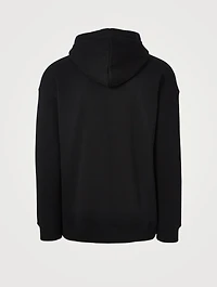 Cotton Hoodie With Refracted Embroidery