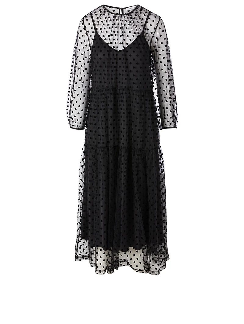 Madie Midi Dress Dot Print