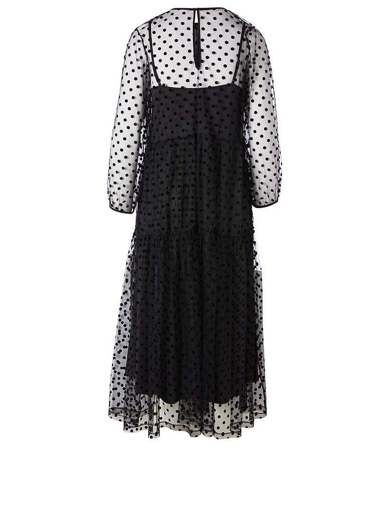 Madie Midi Dress Dot Print