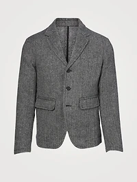 Wool Herringbone Jacket