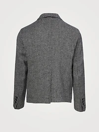 Wool Herringbone Jacket