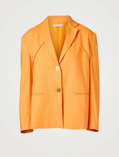 Ashley Oversized Blazer With Drawstrings