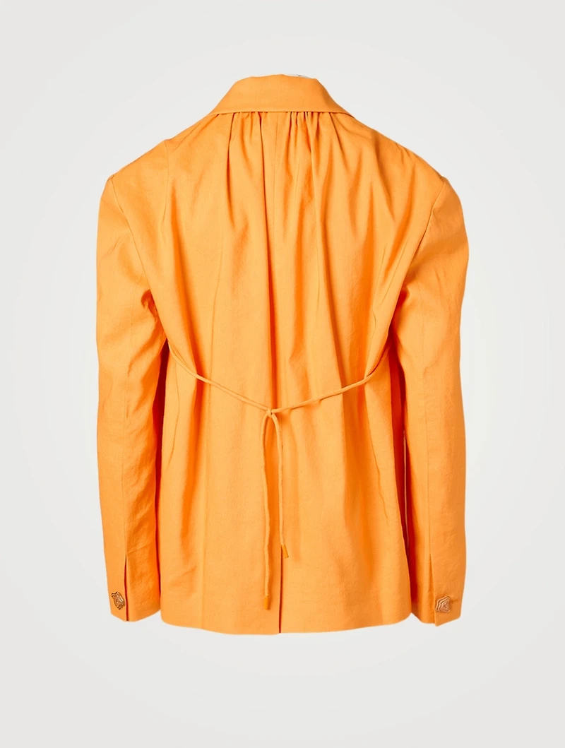 Ashley Oversized Blazer With Drawstrings