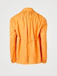 Ashley Oversized Blazer With Drawstrings