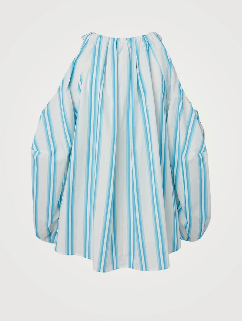Carmen Organic Cotton Top Striped Print