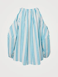 Carmen Organic Cotton Top Striped Print