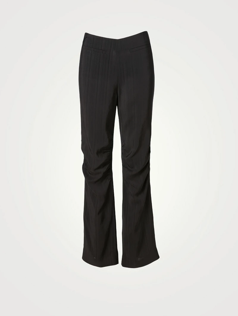 Allison Gathered High-Waisted Pants