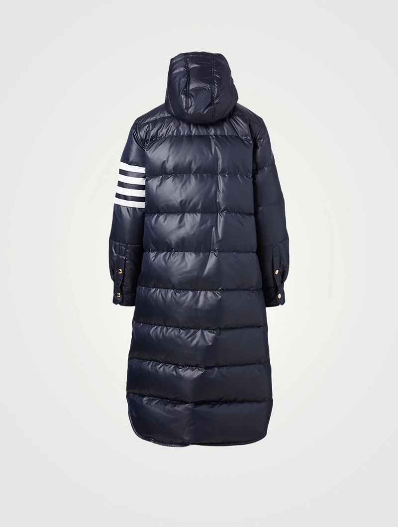 Four-Bar Down Parka With Hood
