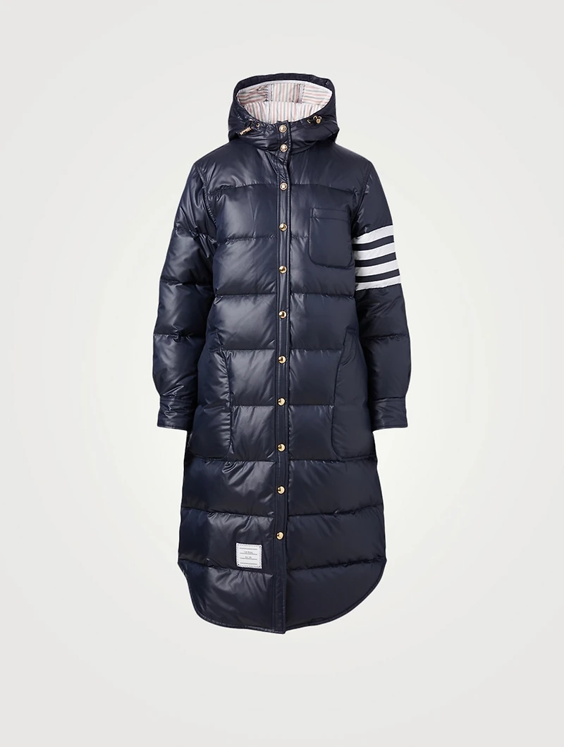 Four-Bar Down Parka With Hood