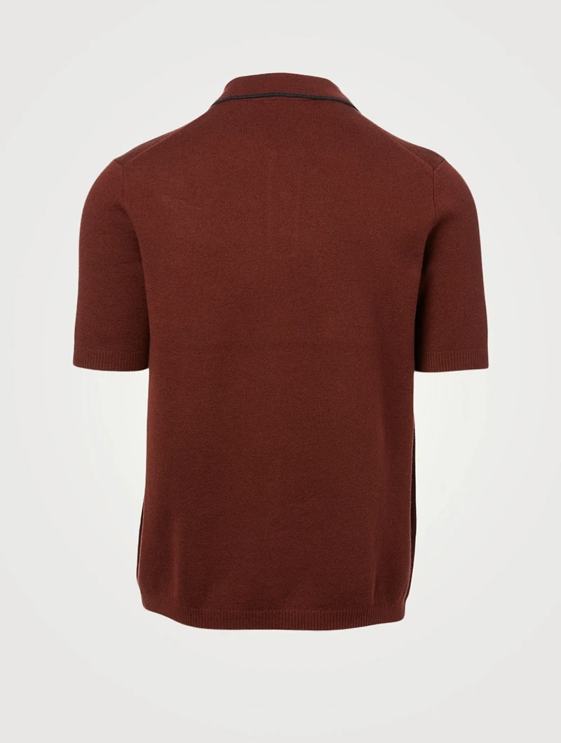 Lassen Wool And Cotton Polo Shirt
