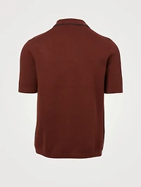 Lassen Wool And Cotton Polo Shirt
