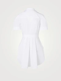 Cotton Shirt With Kickback Hem
