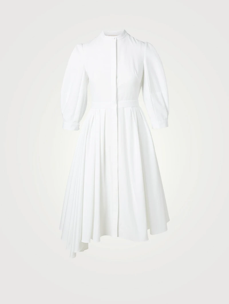 Cotton Midi Shirt Dress