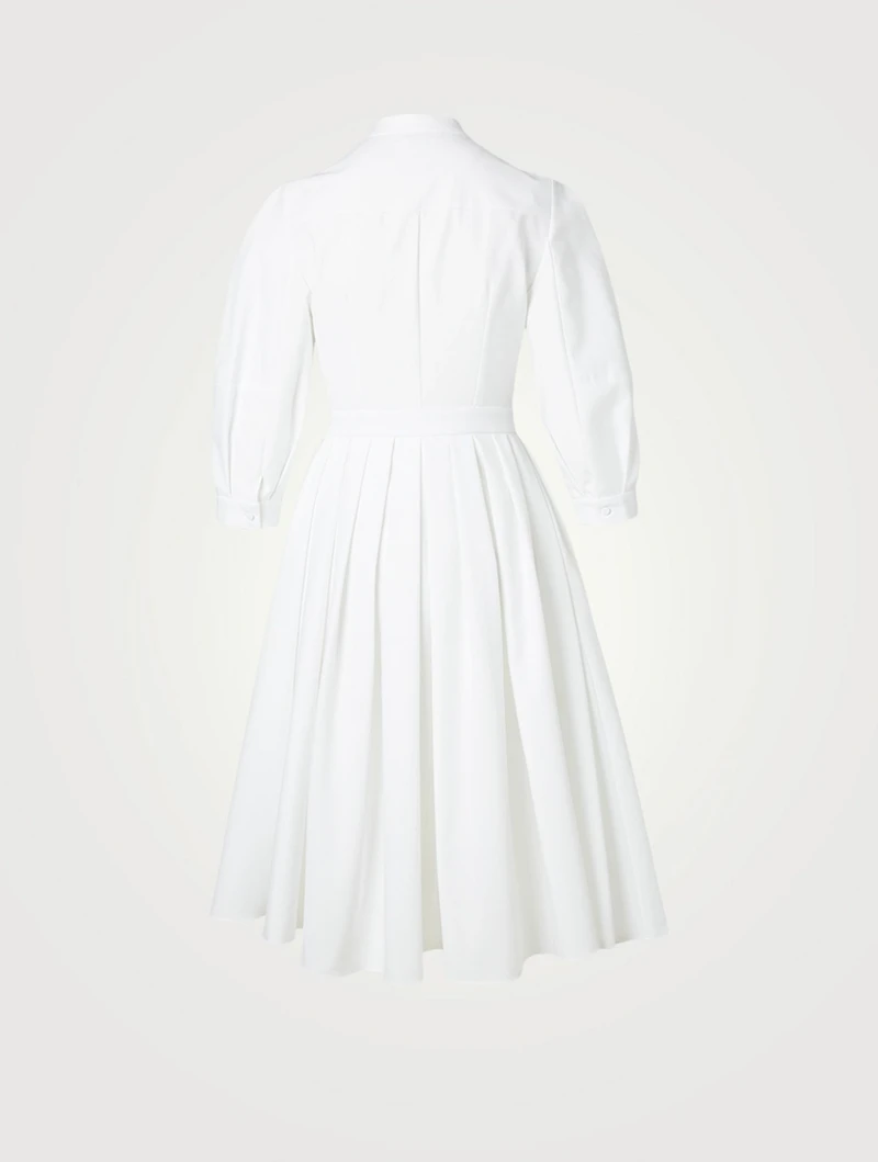 Cotton Midi Shirt Dress