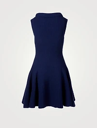 Wool Sleeveless Mini Dress