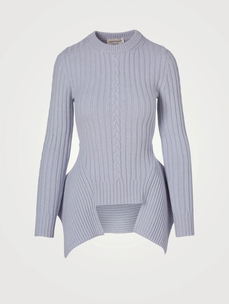 Wool And Cashmere Cable Knit Sweater