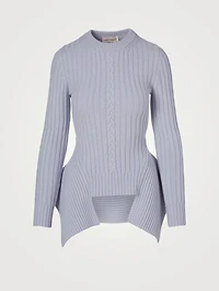 Wool And Cashmere Cable Knit Sweater