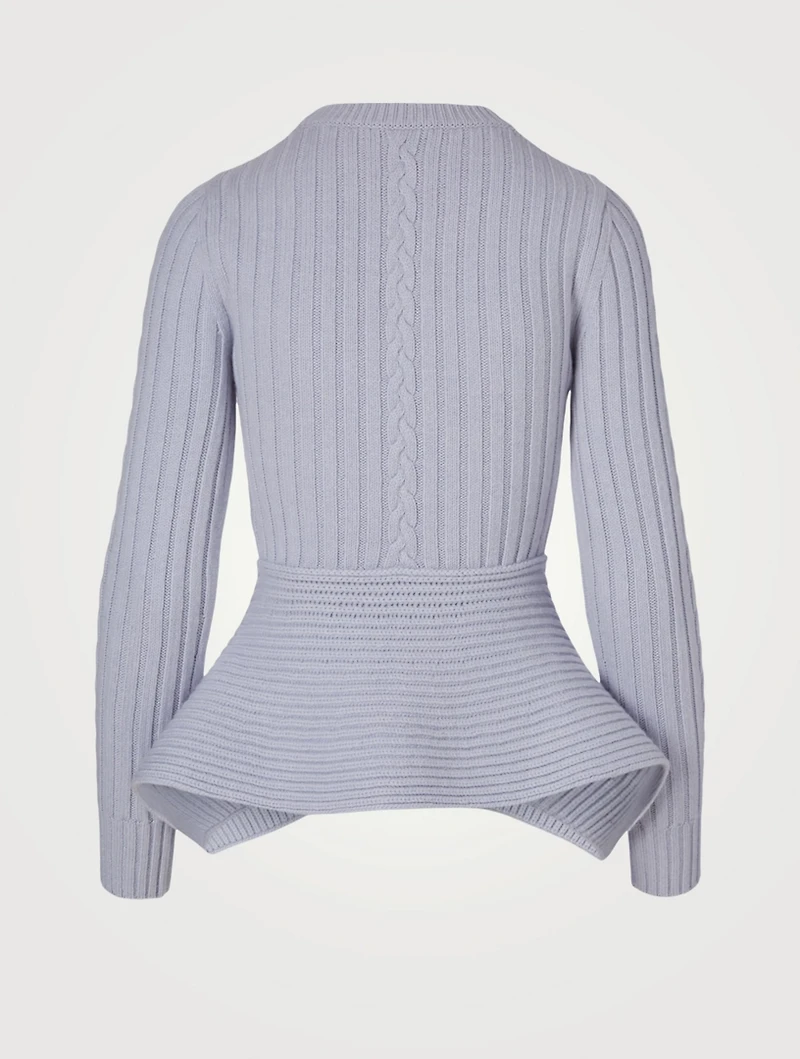 Wool And Cashmere Cable Knit Sweater