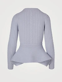 Wool And Cashmere Cable Knit Sweater