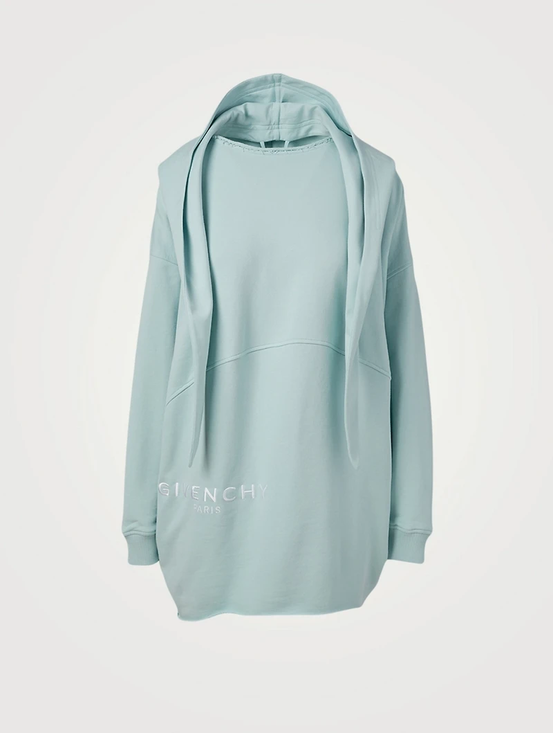 Cotton Oversized Hoodie With Bandana