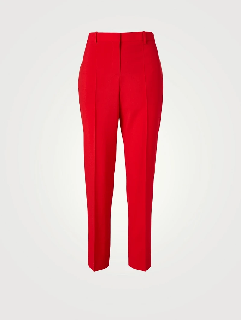Wool Cigarette Pants