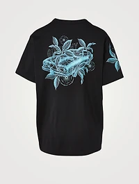 Floral Schematics Oversized T-Shirt