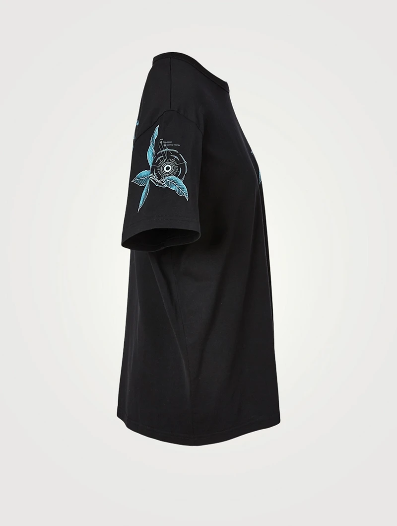 Floral Schematics Oversized T-Shirt