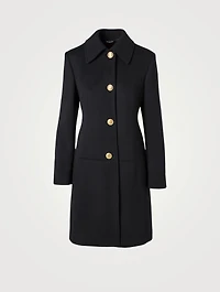 Wool And Cashmere Coat With 4G Chain