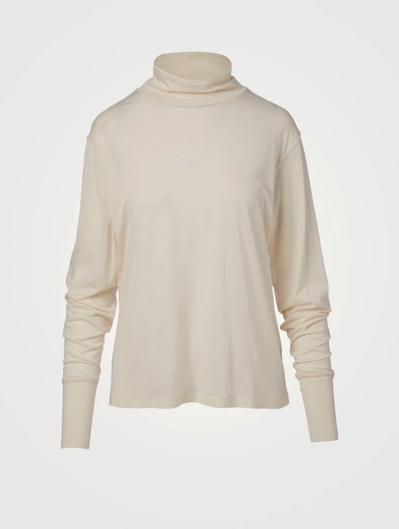 Hicks Cotton And Silk Turtleneck Top