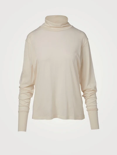 Hicks Cotton And Silk Turtleneck Top