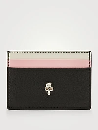 Tri-Tone Leather Card Holder