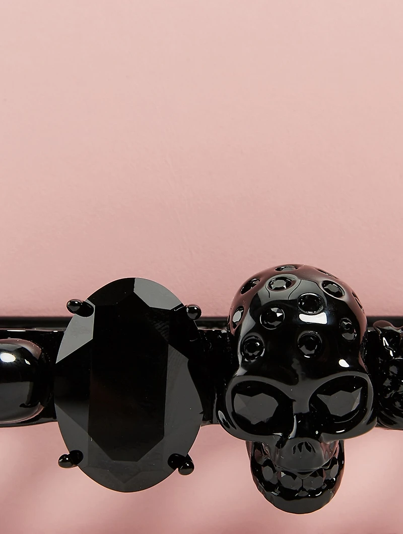 Mini Leather Jewelled Satchel Bag