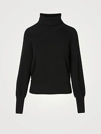 Cotton-Blend Sweater With Button Cuffs